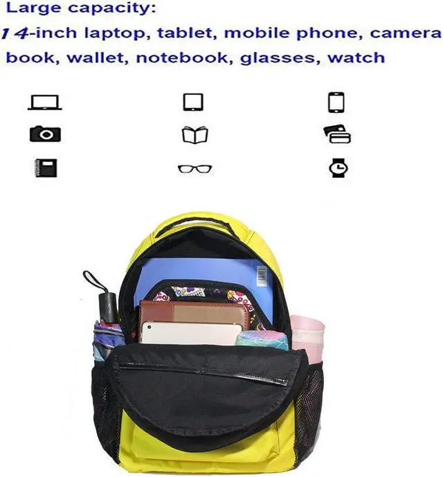 Alt view image 4 of 5 - Kcldeci Red Blue Fire Dragon School Laptop Backpack Galaxy Teens Girls Boys Kids Bags Bookbag, Monster Animal Water Resistant College Travel Computer Notebooks Daypack for Men Women