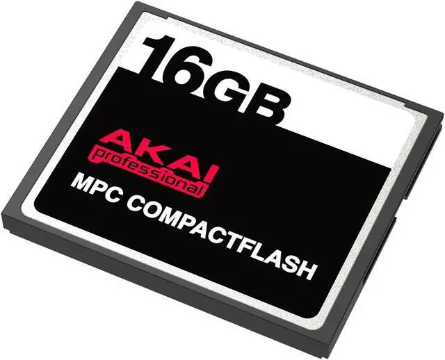 Alt view image 3 of 4 - AKAI 16GB CompactFlash CF Memory Card for MPC 500, MPC 1000, and More, Compact Flash Card for Keyboards and Recording Devices - 16 GB