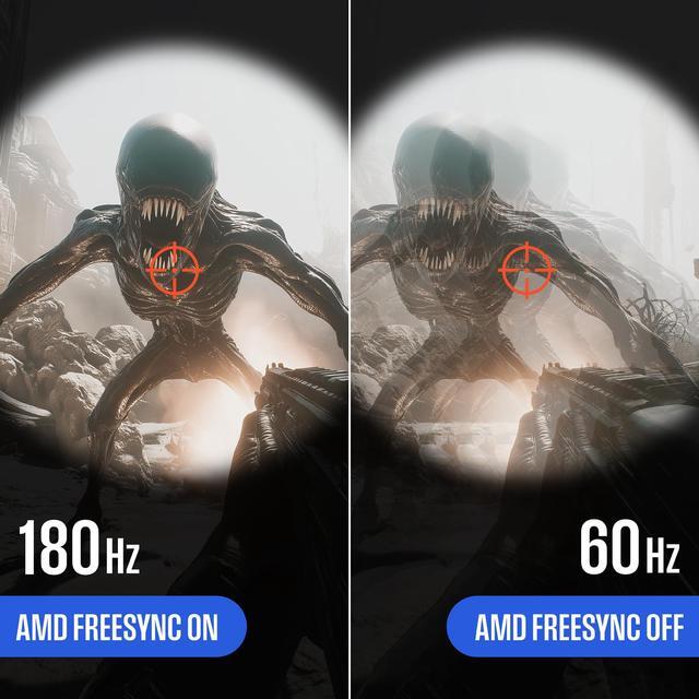 Alt view image 5 of 5 - Westinghouse 34 Inch Curved Ultrawide Gaming Monitor, 180Hz, AMD FreeSync Support, Low Motion Blur, 1500R Curve, 3440 x 1440, for PC Gaming with Built in Speakers, 2X DisplayPort, 2X HDMI