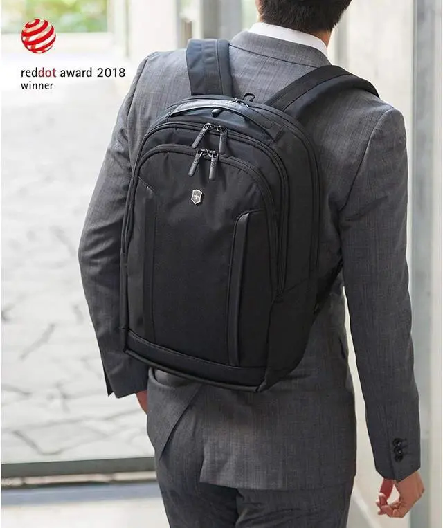 Alt view image 2 of 5 - Victorinox Altmont Professional Compact Laptop Backpack - Tablet & Laptop Bag for Travel Accessories - Computer Backpack Includes Sleek Organizer - 16 Liters, Black