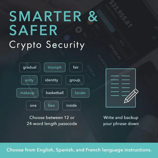 Alt view image 4 of 5 - Arculus(r) Crypto Cold Storage Wallet Bundle - Black & Silver - Secure Crypto and NFT Wallet for Ethereum, Bitcoin, Cardano & More