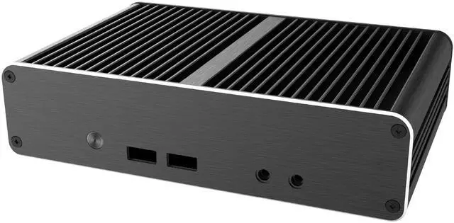 Main image of Akasa Newton CAC, Designed for Intel NUC 11 (Atlas Canyon) Mini PC, Aluminium Fanless Case Featuring a M.2 SSD Heatsink, with Pentium Silver or Celeron Processors, A-NUC83-M1B