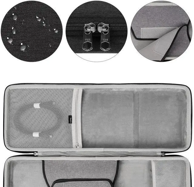 Alt view image 4 of 5 - Geekria 90%-96% Keyboard and Mouse Case, Hard Shell Travel Carrying Bag for 100 Keys Computer Mechanical Keyboard and Mouse Combo Case, Compatible with ASUS ROG Strix Scope II 96, Aula F99
