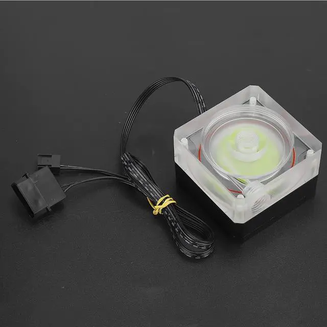 Alt view image 3 of 5 - Acogedor Water Cooling Pump, 500L H Ultra-Thin PMMA PWM Speed Control 3 Meters Pump Head, 12V CPU Water Cooler for PC Water Cooling Systems