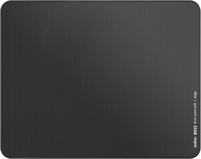 Main image of PulsarGamingGears - eS2 Esports Professional Level Gaming Mouse Pad/Mat 4mm Thickness Anti-Slip Base Anti-Fray Precision Stitching 16.5in x 13in (L, Black)