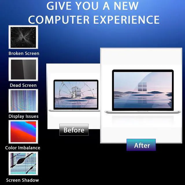 Alt view image 2 of 5 - Screen Replacement for Mac14,2 MacBook Air 13.6" M2 2022 A2681 EMC 4074 13.6 inches 2560x1664 Full LCD Screen Display Complete Assembly (Starlight)