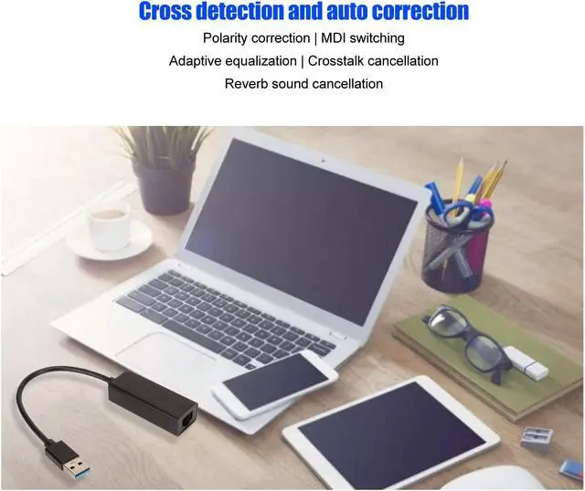 Alt view image 4 of 5 - ASHATA USB C to Ethernet Adapter, USB C to Ethernet RJ45 Adapter, RTL8156B 10 100 1000M 2.5G USB C to RJ45 Network Adapter, RJ45 to Type C Ethernet Network Adapter