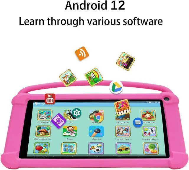 Alt view image 2 of 5 - ATOZEE Kids Tablet, 7 inch Tablet for Kids 4GB+32GB Supports 1TB Expansion Android Preinstalled Parental Control Children Education with Shockproof Kickstand Case, GMS Certified Toddler Tablets.