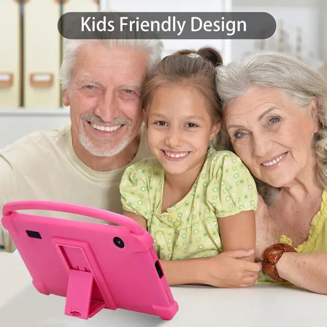 Alt view image 4 of 5 - ATOZEE Kids Tablet, 7 inch Tablet for Kids 4GB+32GB Supports 1TB Expansion Android Preinstalled Parental Control Children Education with Shockproof Kickstand Case, GMS Certified Toddler Tablets.