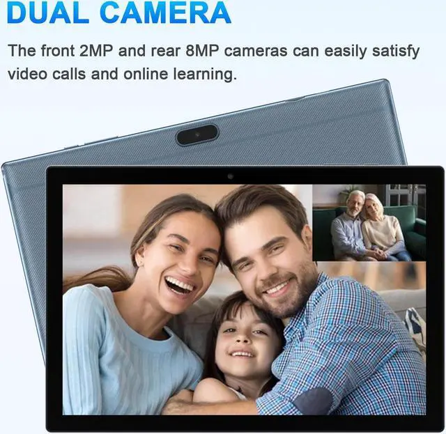 Alt view image 5 of 5 - ATOZEE 10 Inch Tablet, Android 14 Tablets 8GB RAM 64GB ROM 1024GB Expand Tableta 2MP+ 8MP Camera Bluetooth WiFi-6 Tablet Computer 10.1 in Tablet IPS 10" HD Display 6000mAh Long Battery Life Tabletas.