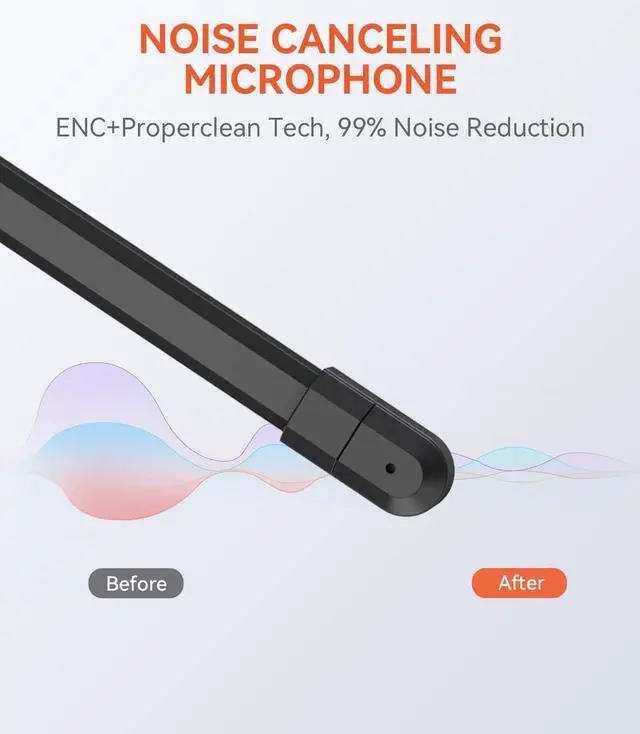 Alt view image 3 of 5 - NUROUM HP11SU USB Headset with Microphone for PC, Single-Ear Headphones with ENC Boom Mic, Wired Computer Headset with Inline Control, USB A/Type-C/3.5mm for Work/Home Office/Call Center Zoom/Teams