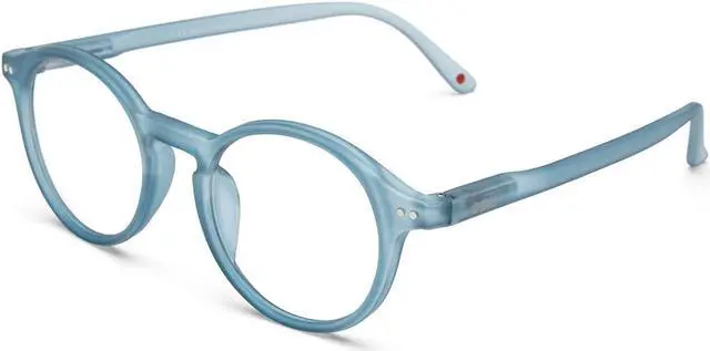 Alt view image 2 of 5 - B + D Blue Light Bloking Reader Glasses Loop Readers Blue Color Without Magnification