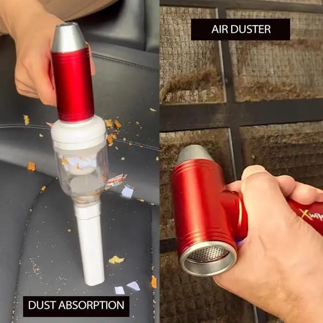 Alt view image 5 of 5 - BHTOP Compressed Air Duster 110000RPM Electric Air Duster & Dust Absorption for Cleaning PC&Keyboard,Handheld Turbo 3 Speeds Rechargeable Cordless Jet Dry Blower Air Blower for Car Home,Outdoors