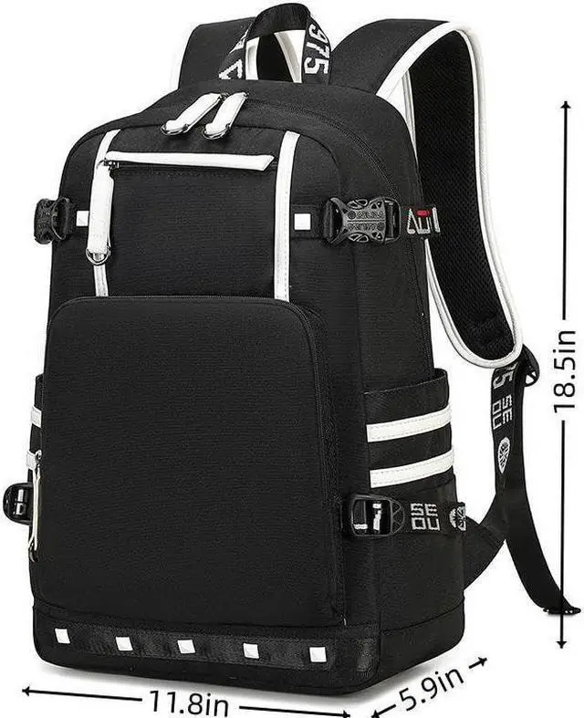Alt view image 2 of 5 - buluuoor Basketball Star 23 Athletes Laptop Backpack Student Backpack Men Women Ultra Light Travel Bag (Black1)