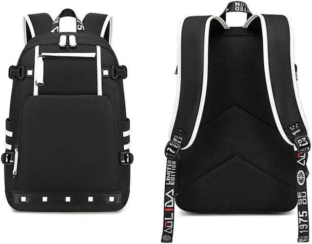 Alt view image 5 of 5 - buluuoor Basketball Star 23 Athletes Laptop Backpack Student Backpack Men Women Ultra Light Travel Bag (Black1)