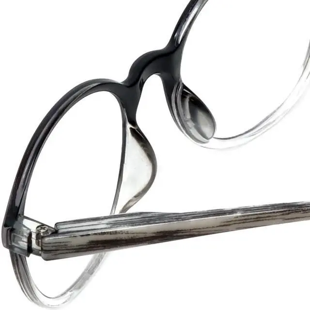 Alt view image 4 of 5 - Calabria R770 Blue Light Progressive Reading Glasses +3.00 Black Multifocal Glasses Progressive Readers Multi Focus Eyeglass