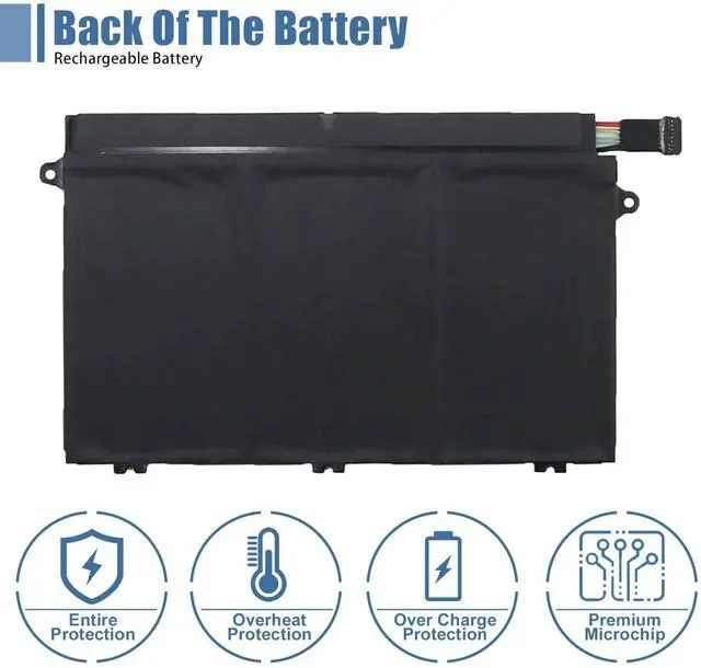 Alt view image 4 of 5 - VANPIR L17C3P51 01AV448 Laptop Battery Compatible with Lenovo ThinkPad E14 E15 E480 E485 E495 E580 E585 E490 E590 E595 Series Notebook SB10K97609 L17M3P52 01AV447 L17L3P51 01AV445 L17M3P51 01AV446
