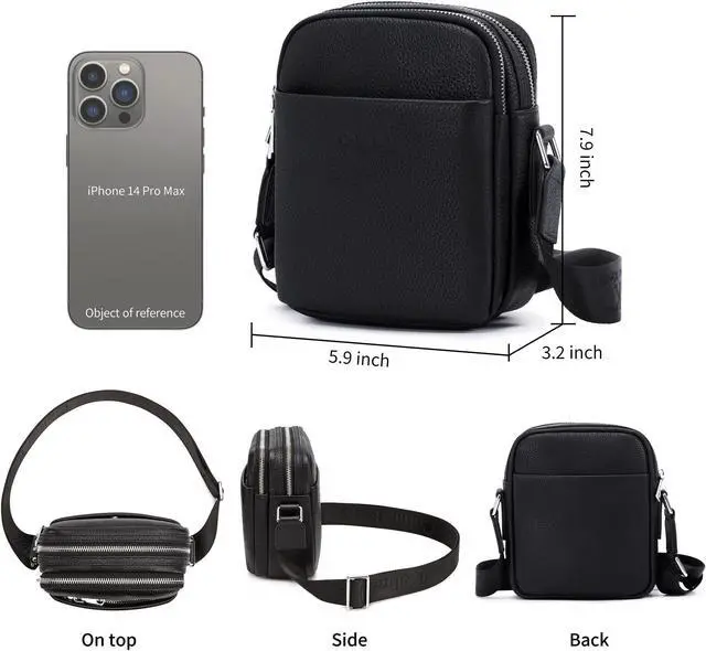 Alt view image 2 of 5 - Colins Keirs Laptop backpack & Men's leather crossbody bag