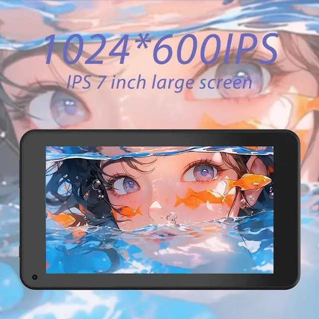 Alt view image 3 of 5 - CUPEISI Android 12 Tablet, 7 inch Tablet, 4GB RAM+32GB ROM/ 1TB Expandable,1.6Ghz Quad-core Processor Computer, 1024 * 600 IPS Touch Screen, 5MP Dual Camera, 2.4G/5G WiFi6 BT 5.0 Games