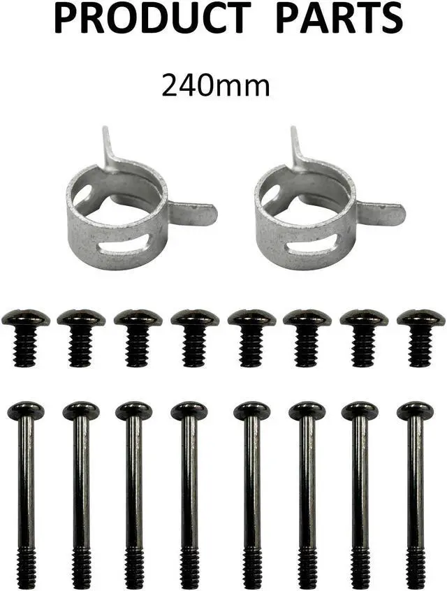 Alt view image 5 of 5 - DIYhz Water Cooling Computer Radiator, 12 Pipe Thick Copper Heat Exchanger Liquid Cooling Radiator G1/4 Thread Heat Row Sink 240mm for CPU PC Laser Water Cool System DC12V Black