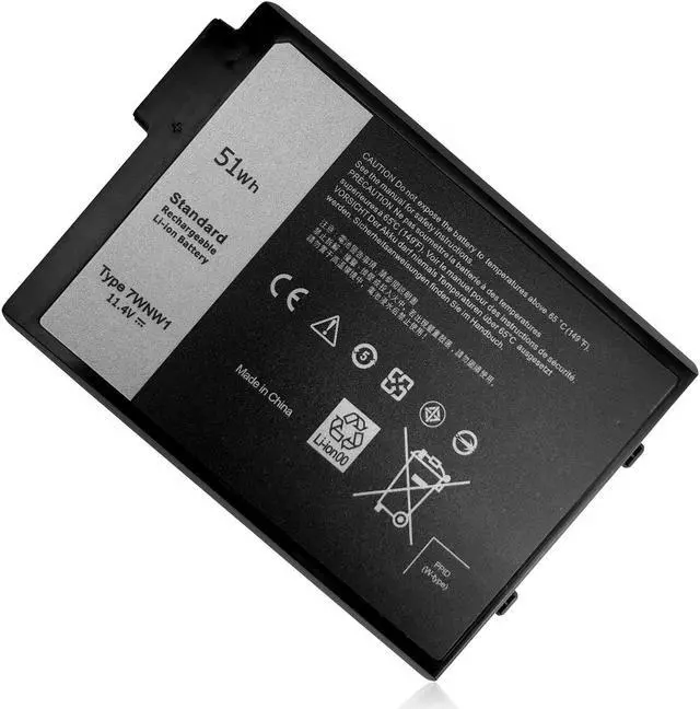 Main image of 51Wh Type 7WNW1 11.4V Laptop Battery Replacement for Dell Latitude 14 5424 Rugged, Latitude 5420 Rugged, Latitude 7424 Rugged Extreme P85G P85G001 P86G P86G001 451-BCHV DMF8C GK3D3 6NNCF DP3KF DMF0C
