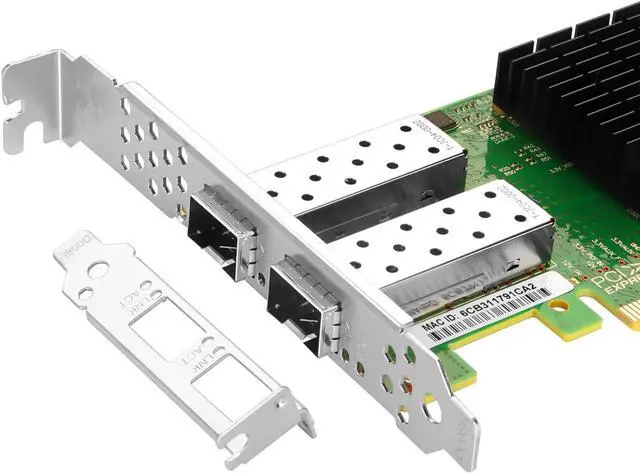 Alt view image 5 of 5 - Euqvos for Mellanox ConnectX4 LX 25Gb Ethernet Network Adapter, Compare to MCX4121A-ACAT, Dual SFP28 Ports PCIe 3.0X8, RDMA, 25Gigabit NIC for Windows/Windows Server/Linux