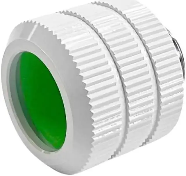 Alt view image 2 of 5 - Osprey 6 Pack G1/4" Thread to OD 12mm Compression Fittings, Brass and Aluminum Alloy Fittings for Computer Water Cooling Systems with Anti-Off Adapters, White