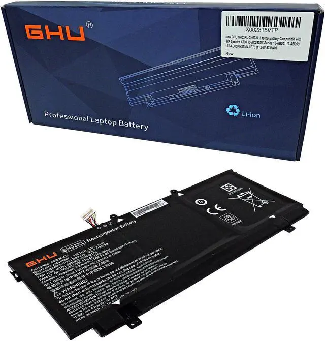Main image of GHU Premium 57.9Wh SH03XL Battery, UL Tested Compatible with HP 859026-421 Battery, 859356-855, Reuse 500+ Times, Fast Charging, Last Long