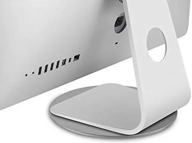 Main image of Silver Aluminum Alloy Computer Screen Monitor Turntable StandRotating Swivel Base, 360deg Rotation Monitor Swivel Base for iMac Disply Rotating Mount Office Supplies