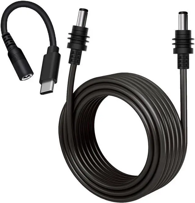 Main image of Starlink Mini DC Power Cable with USB C Adapter Cable, USB C to DC Power Cable PD 20V, Type C Adapter +DC Power Cable for Starlink Mini, Compatible 65W+ PD 20V Protocol Power Supply/Source (10M)