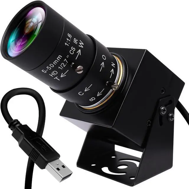Main image of IFWATER Global Shutter USB Camera 90fps High Speed USB Camera with 5-50mm 10X Manual Zoom Varifocal Lens Close Up 1200P Goft Swing USB Camera Plug and Play for Jetson Nano Laptop Raspberry Pi Mac OS