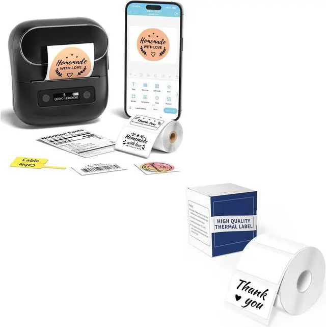 Main image of ItriAce M220 Label Maker, Bluetooth Sticker Maker Machine, Support Multi-Size Thermal Labels with 1.97" x 1.18" (50×30 mm), 230Labels/Roll