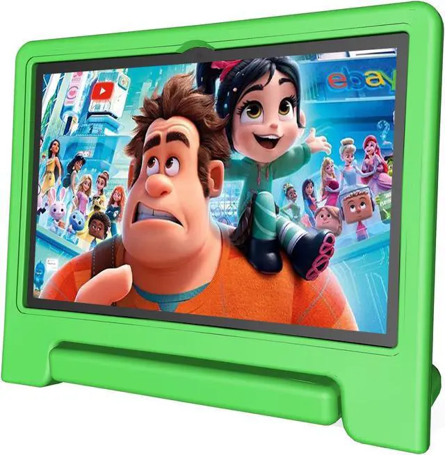 Main image of JREN Tablet for Kids10 Inch Kids Tablet Android 14Octa-core64GBWiFi BluetoothParental ControlChildren ContentChildren Toddler Green