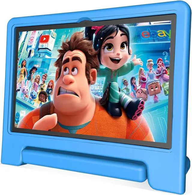 Main image of JREN Tablet for Kids10 Inch Kids Tablet Android 14Octa-core64GBWiFi BluetoothParental ControlChildren ContentChildren Toddler Blue