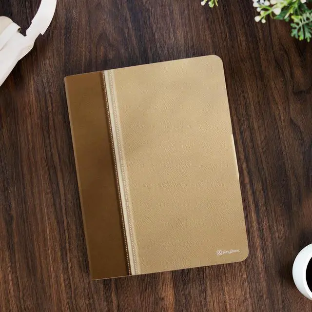 Alt view image 3 of 5 - KingBlanc Case for iPad Air 11-inch 2024 (M2) 6th Generation, iPad Air 5th/4th Generation 10.9" (2022/2020) with Pencil Holder, PU Leather Smart Cover, Auto Wake/Sleep, Multi-Angle Viewing, Beige