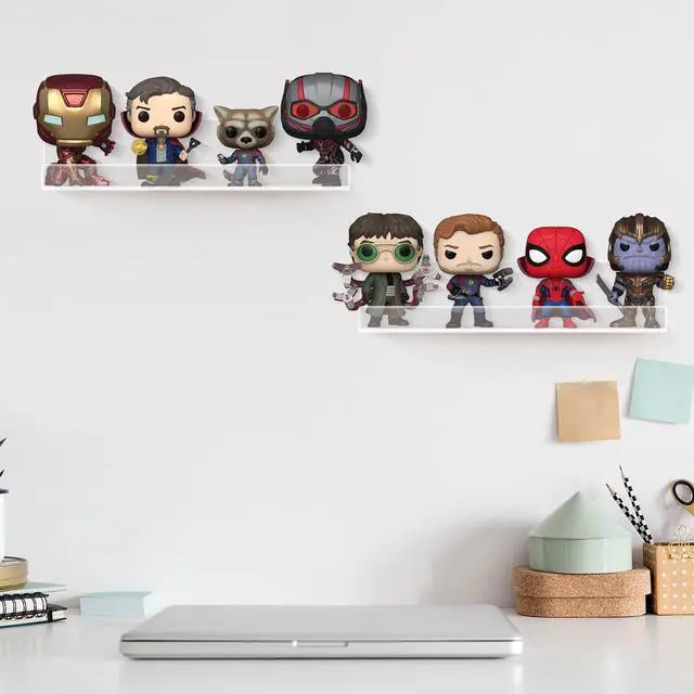 Alt view image 5 of 5 - Laurensory External DVD Drive USB 3.0 Type-C USB + Vinyl Record Shelf Wall Mount