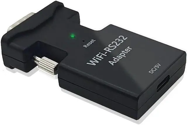 Main image of Lcantve Mini RS232 to Ethernet WiFi Adapter, RS232 Wireless Extender with Type-C Power Port, No Drive Telnet Protocol RS232 to WiFi Converter for Remote Config/Testing