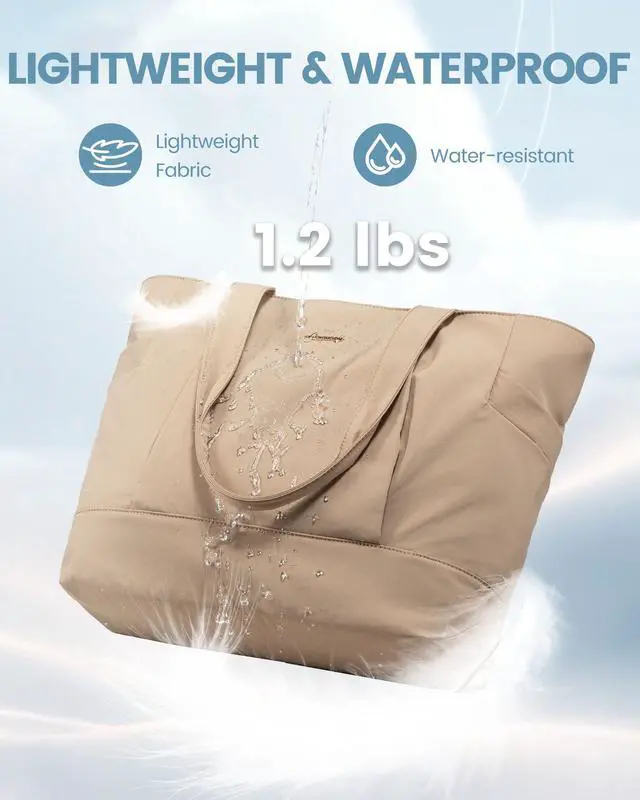 Alt view image 2 of 5 - LOVEVOOK Tote Bag for Women Work Travel, Lightweight Teacher Work Tote Bag With Zipper With Laptop Compartment, Nurse Handbag