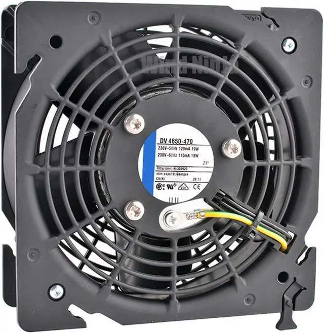 Main image of DV4650-470 12cm 120mm Fan 120x120x38mm AC230V 220V 120mA 19W Cooling Fan for Rittal Cabinet