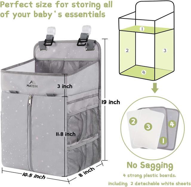 Alt view image 5 of 5 - MATEIN Lunch Backpack, 15.6 Inch Insulated Cooler Lunchbox Backpacks with USB Port for Women Work, Hanging Diaper Caddy, Portable Diaper Organizer Stacker, Nursery Storage for Changing Table