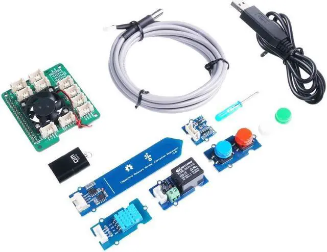 Alt view image 3 of 5 - NGW-1pc Grove Smart Agriculture Kit for Raspberry Pi 4 - Designed for Microsoft FarmBeats for Students
