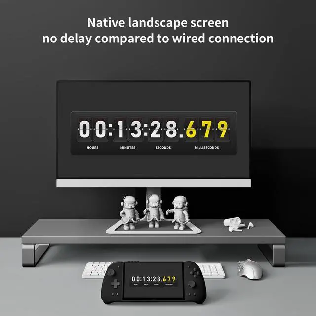 Alt view image 4 of 5 - PeakDo 7" 60Hz Streaming Gaming Handheld 0 Latency 100ft Wireless Game Console Screen with Split Controller for PC,Xbox,PS5/4,Switch,Portable Monitor Touchscreen USB C HDMI External Gaming Monitor(V3)