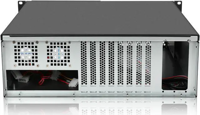 Alt view image 2 of 5 - RackChoice 3U Server Chassis Rackmount Case with 3x5.25+4x3.5 Support ATX/MATX/MiniITX M/B and SFX Power Supply, dust Filter Bracket infront Easy maintenace