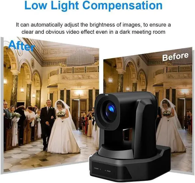 Alt view image 5 of 5 - Runpu Church Broadcast SDI Poe 20X PTZ Optics Camera HD1080P 60fps, AI Auto Tracking Conference Camera with HDMI LAN USB3.0 USB2.0,Events Sports Podcast Camera Live Streaming RP-HD66A-20