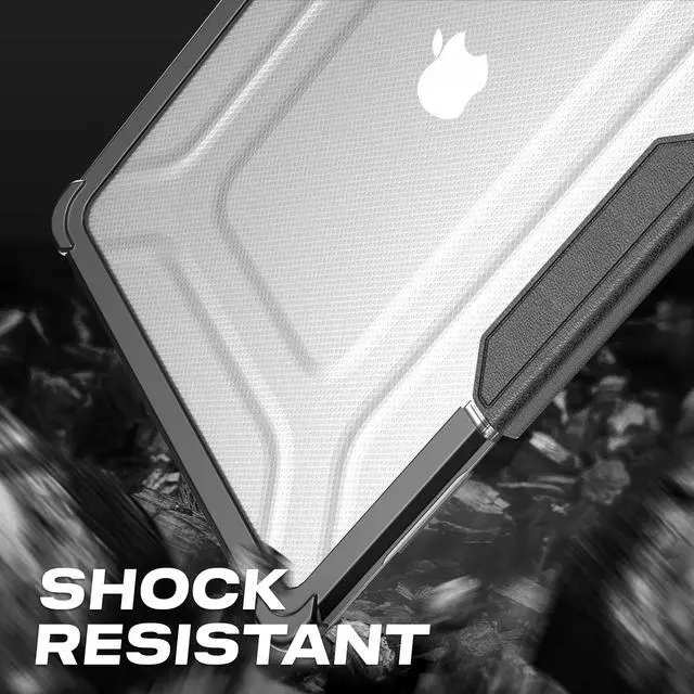 Alt view image 5 of 5 - SEYMAC stock Case for MacBook Air 15 inch 2025-2023 Release A3241 A3114/A2941 M4-M2 Chip, Shock-Absorbing Protection with Folding Stand &Mouse Pad/Bag Case for MacBook Air 15'' (HardBlack)