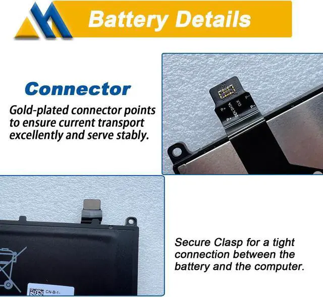 Alt view image 4 of 5 - Mobik 61.6Wh RC30-0370 Battery Replacement for Razer Blade 2021 2022 14 RZ09-0370AE23-R3U1 RZ09-0370BEA3-R3U1 RZ09-0370CEA3-R3U1 RZ09-0427EE23-R3U1 Series Notebook RZ09-0368 RZ09-0370 RZ09-0427 15.4V