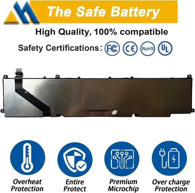 Alt view image 3 of 5 - Mobik 61.6Wh RC30-0370 Battery Replacement for Razer Blade 2021 2022 14 RZ09-0370AE23-R3U1 RZ09-0370BEA3-R3U1 RZ09-0370CEA3-R3U1 RZ09-0427EE23-R3U1 Series Notebook RZ09-0368 RZ09-0370 RZ09-0427 15.4V