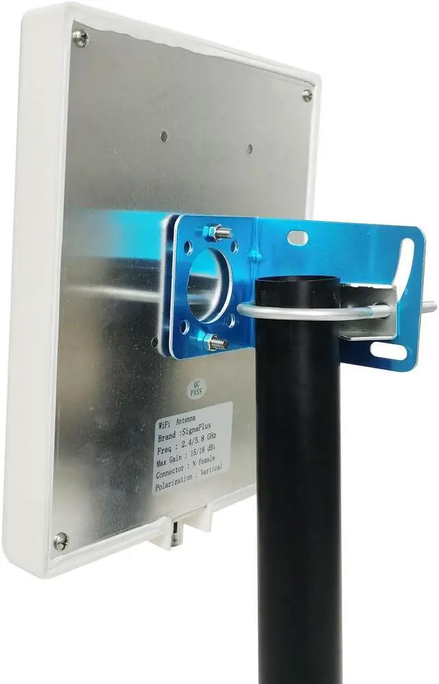 Alt view image 5 of 5 - SignalPlus WiFi Antenna Outdoor Long Range, Outdoor WiFi Directional Antenna, Dual Band WiFi Panel Antenna 2.4GHz 5.8GHz 5GHz, 15dBi, for WiFi Router, WiFi Access Point, AP, 3meter Cable, RP-SMA, SMA