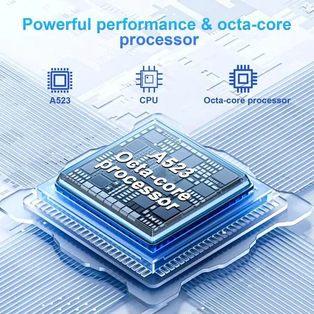 Alt view image 4 of 5 - SUAAT 10.1 inch Tablet Android 14 Tablet with Octa-core, 1280x800 IPS HD Touchscreen, 20GB RAM 128GB ROM 1TB Expand Tabets with Keyboard Mouse Case, Face Unlock, 2.4G/5G WiFi, Dual Camera (Blue)