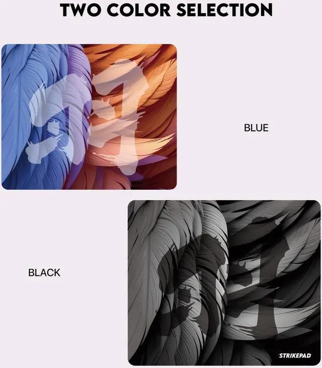 Alt view image 5 of 5 - Gaming Mousepad and Desk Mat, Waterproof Speed Mouse Pad, Transformation Pattern, Non-Stitched Edges, Large Mouse Mat for Gaming and Office, FANTECH STRIKEPAD MST491, Black 19.3" x 16.6"